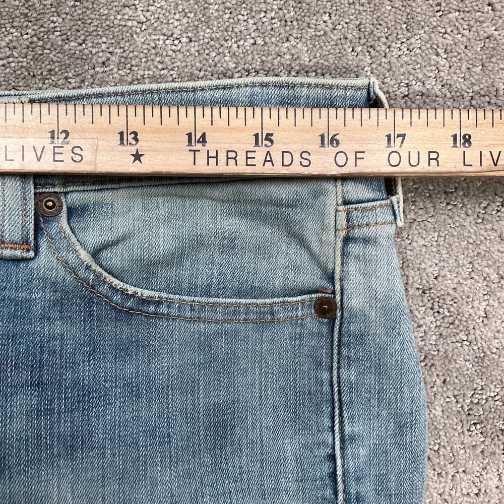 Ralph Lauren Skinny Jeans Women 33W 29L Light Blue Ruskin Taper Denim‎ - Picture 7 of 14